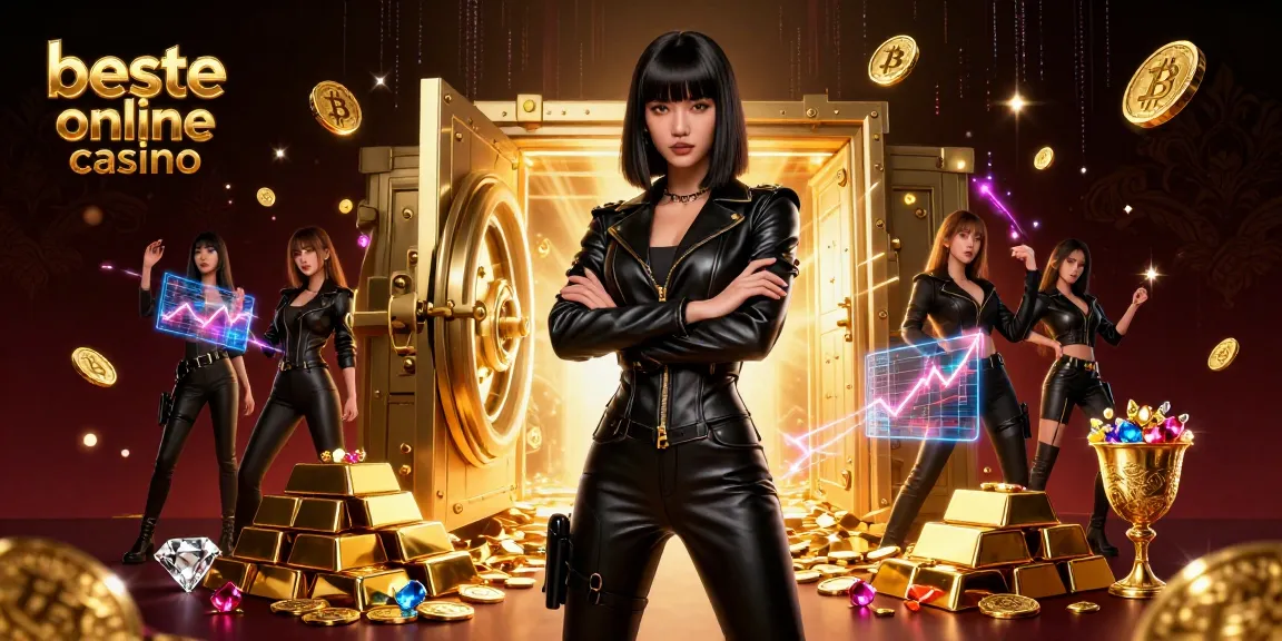 Experience the excitement of beste online casino with a stunning 3D illustration featuring gold and crypto elements.