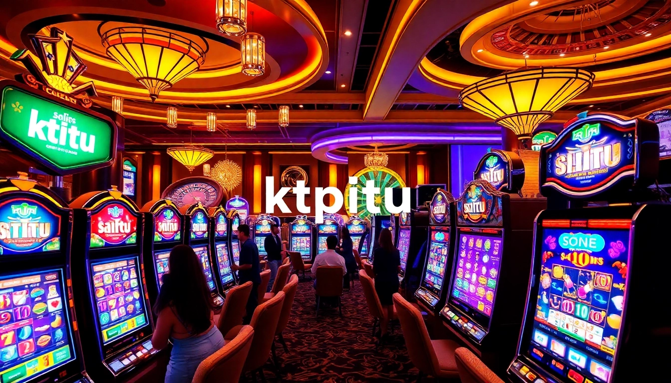 Experience thrilling gameplay at kpjitu with exciting slot machines and vibrant casino atmosphere.