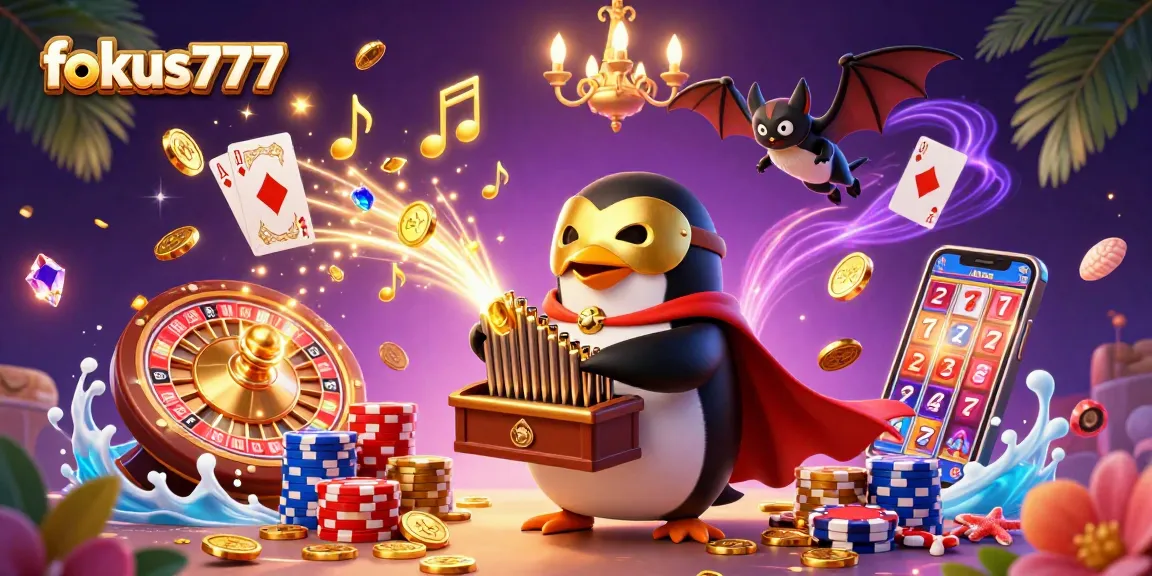 Experience exciting wins at fokus777 with a vibrant casino scene showcasing thrilling gameplay.
