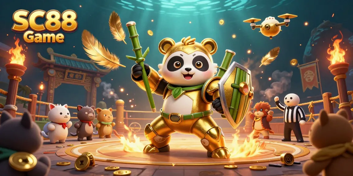 Engage in thrilling SC88 Game action in a vibrant 3D arena with energetic characters.