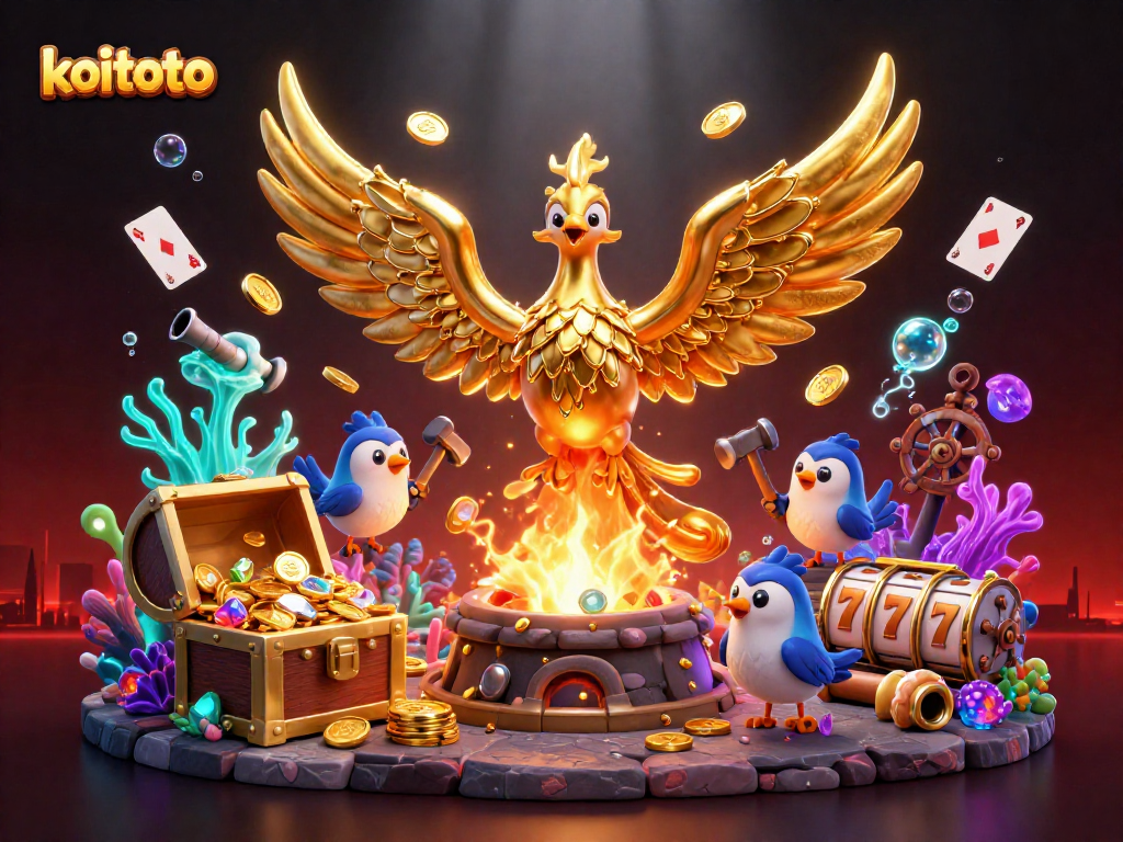 Koitoto menawarkan pengalaman slot online menarik dengan simbol beruntun koin emas dan grafik memikat