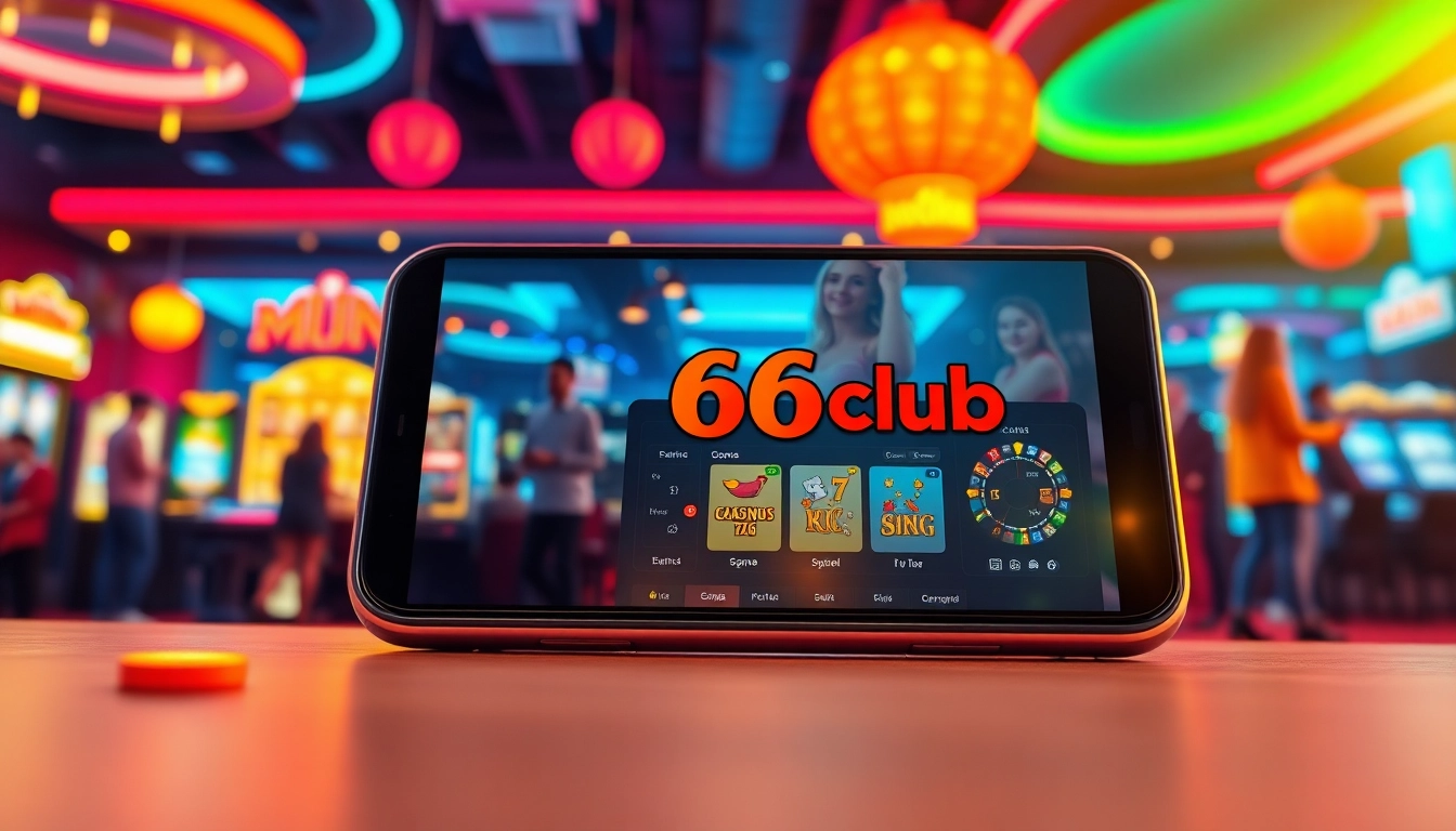 Experience the excitement of gaming at 66club with a dynamic casino interface and lively players.