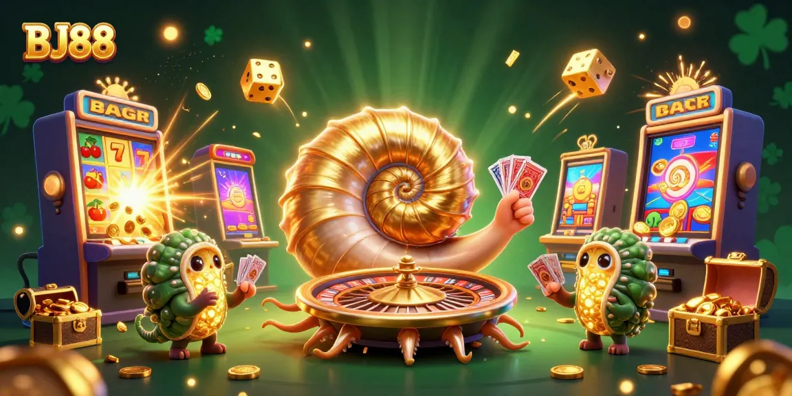 Win big at BJ88 with a vibrant casino scene showcasing thrilling slots and a lively atmosphere.