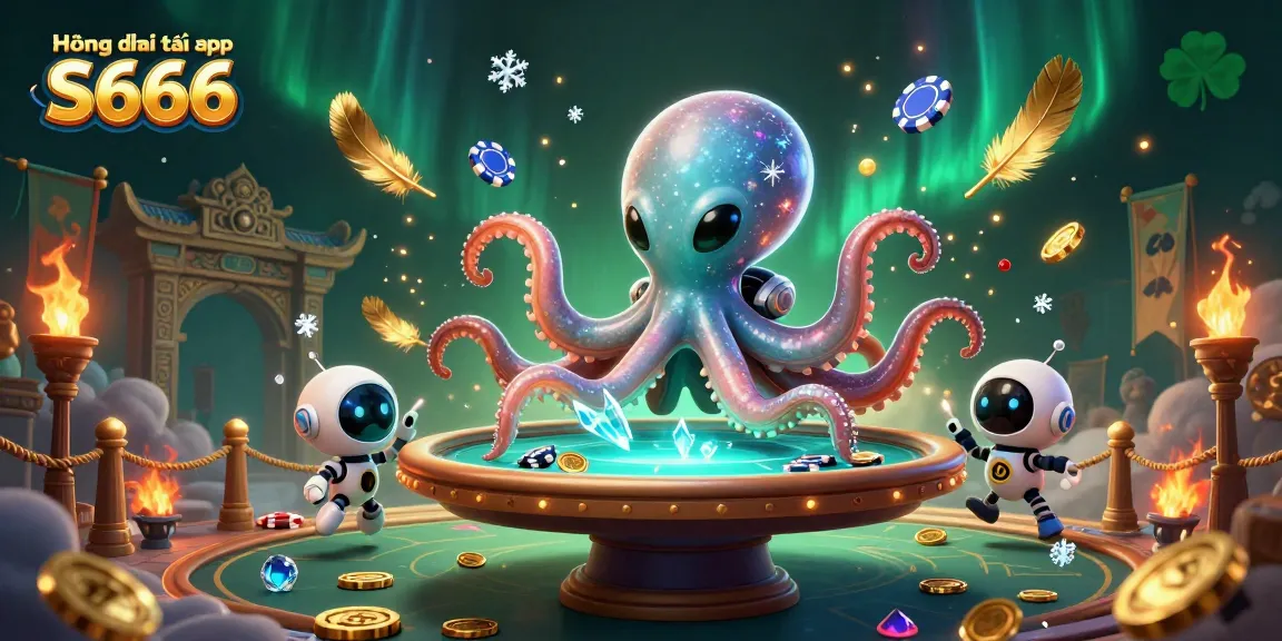 Engage with thrilling gameplay through Hướng dẫn tải app S666 featuring alien characters at a vibrant poker table.