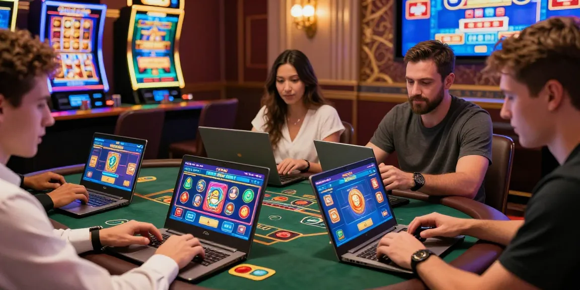 Engaging players at https://gdsap.org.uk exploring credit card casinos with vibrant themes.