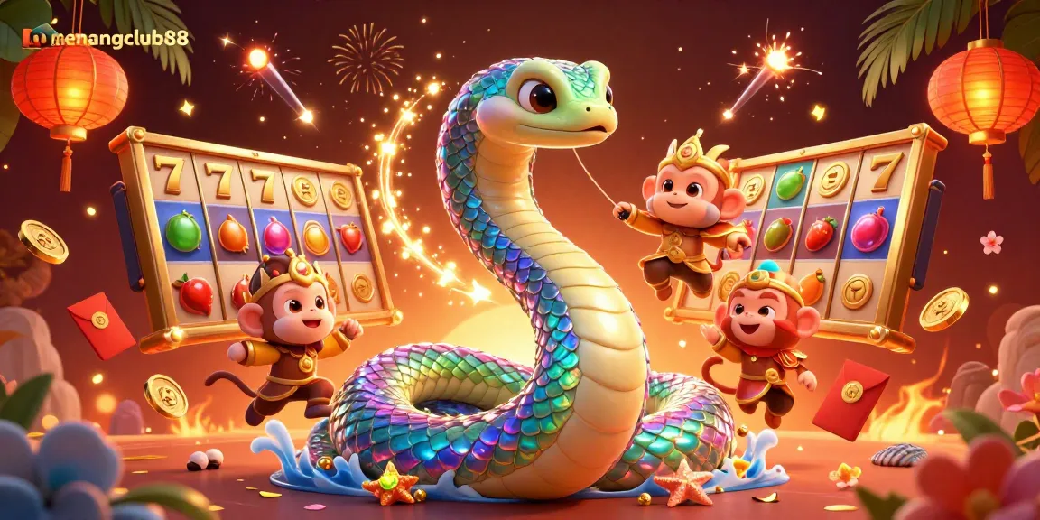 Experience thrilling adventures with menangclub88, featuring dynamic slot reels and magical elements.