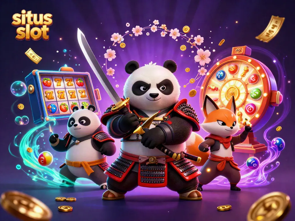 Gulungan slot modern dengan karakter situs slot menghadirkan suasana penuh keberuntungan.