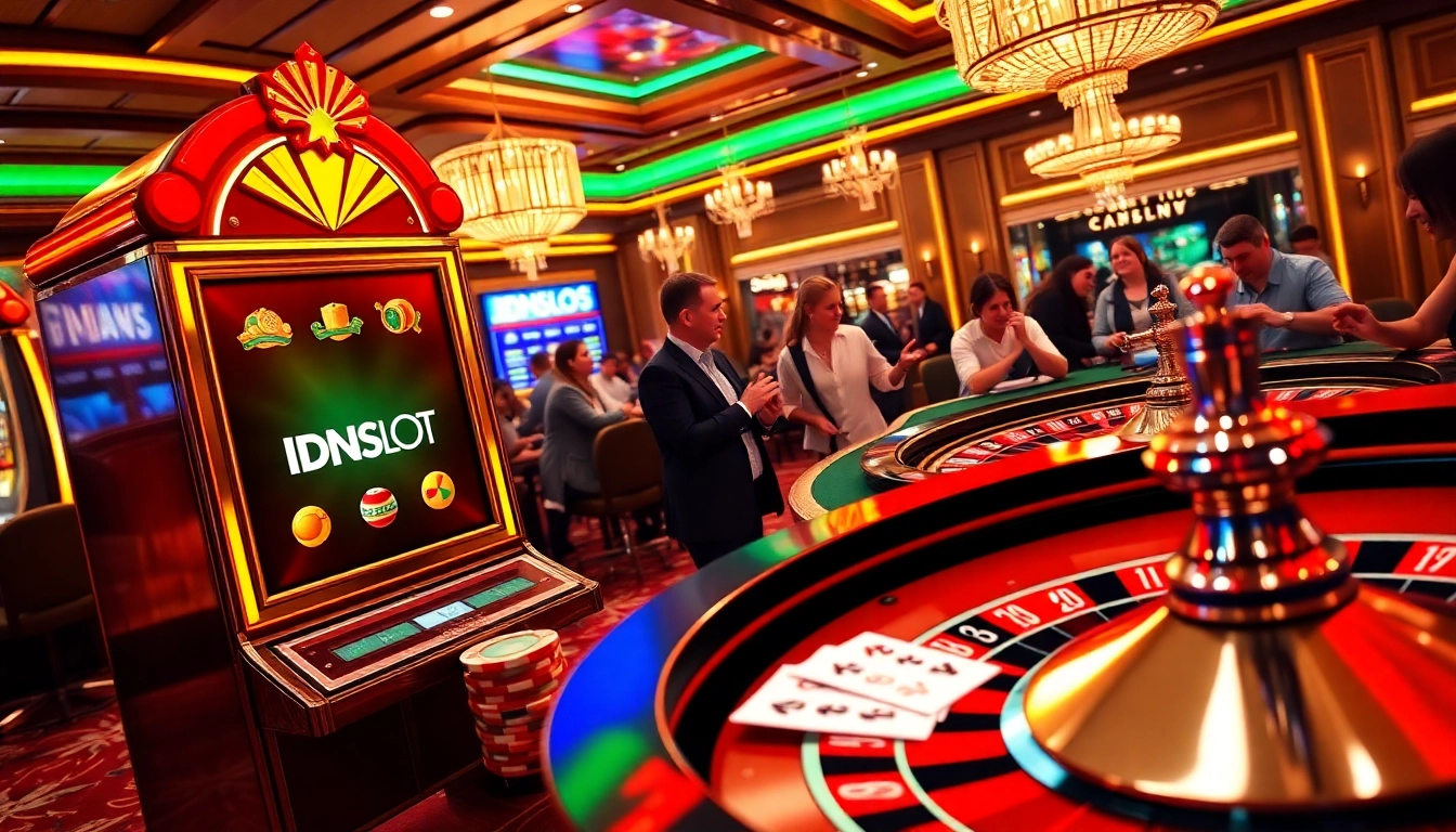 Experience thrilling gameplay on IDNSLOT with vibrant slots and lively casino elements.