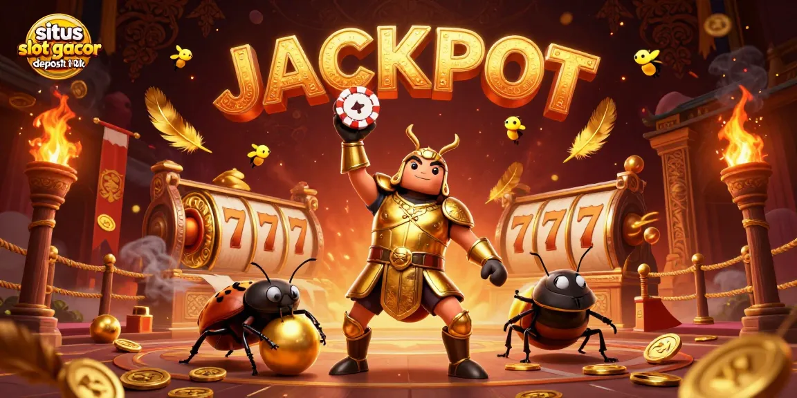 Experience big wins with the situs slot gacor deposit 10k scene featuring vibrant characters and exciting casino elements.