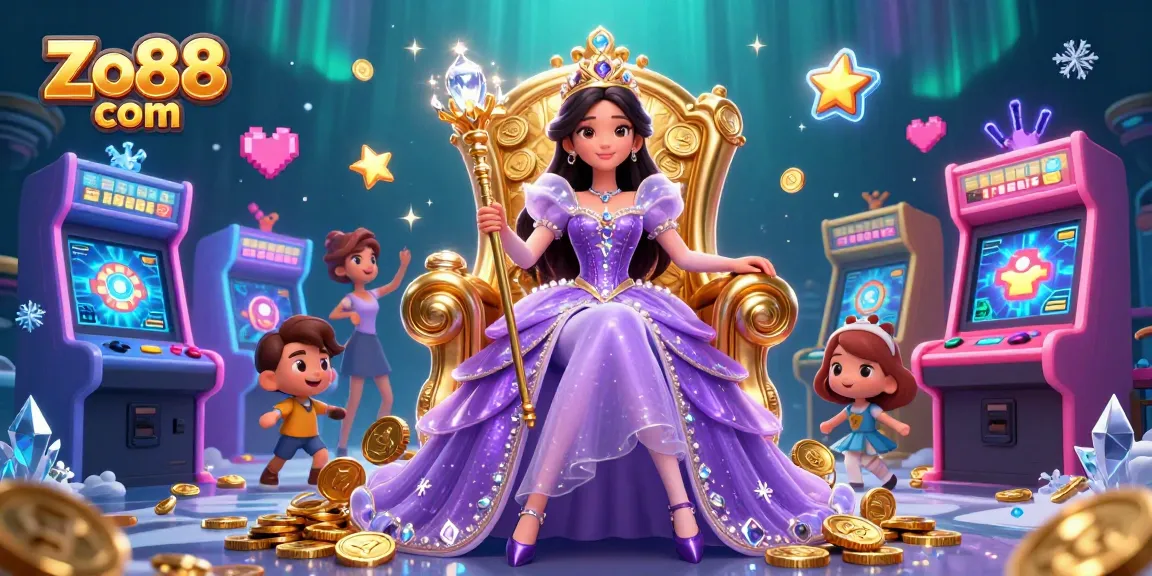 Engage with thrilling games at Zo88 com featuring a royal gamer theme full of vibrant elements.
