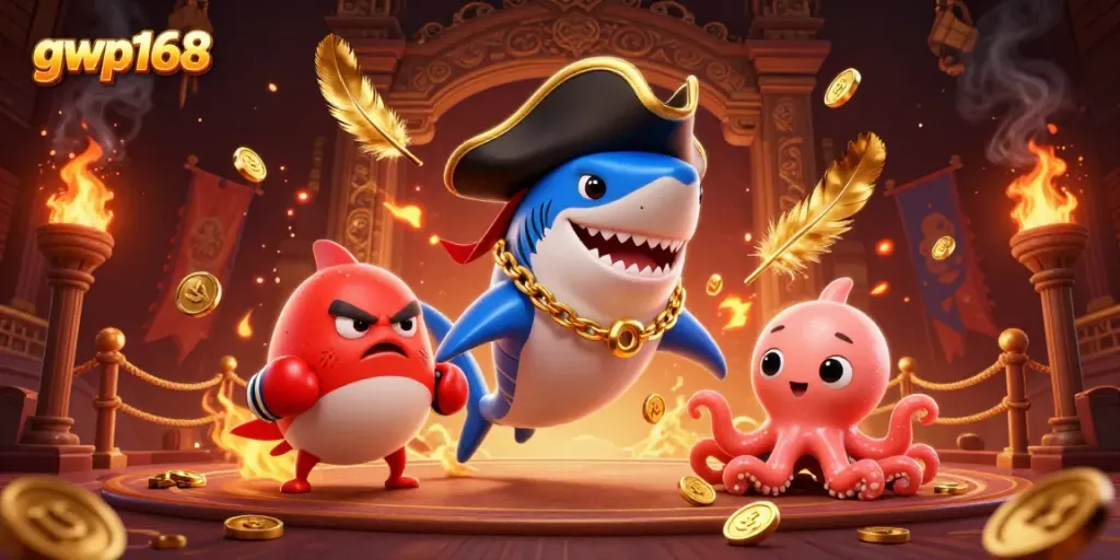GWP168 menyediakan pengalaman bermain kasino dengan karakter lucu dalam ilustrasi 3D yang menarik.