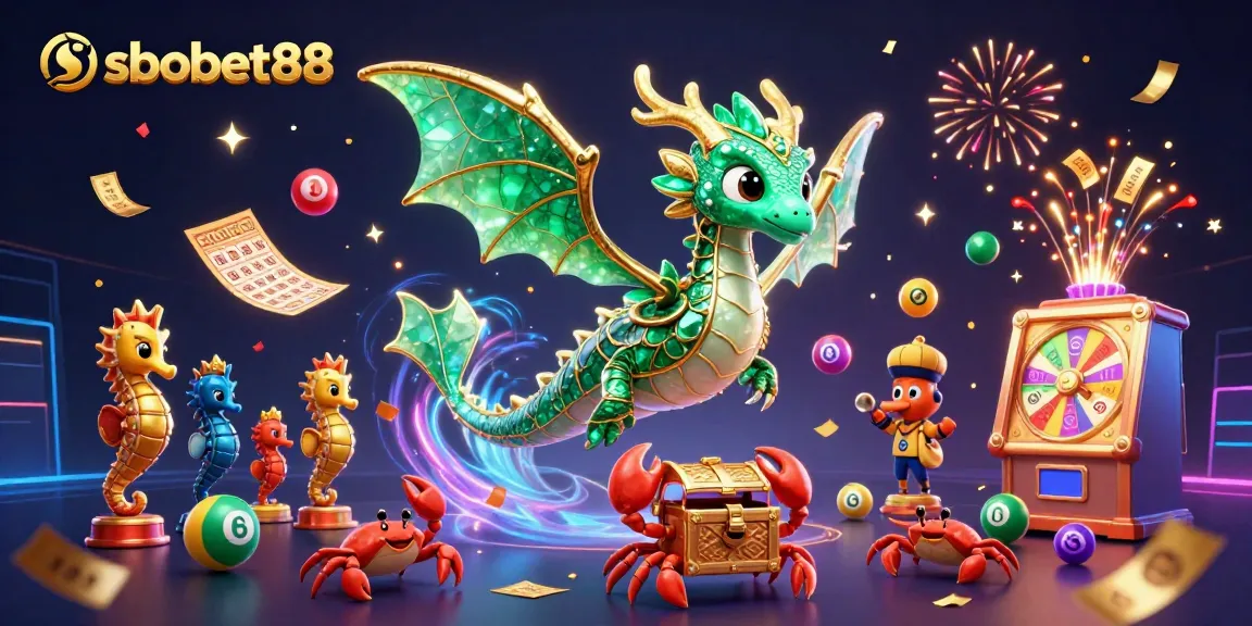 Experience sbobet88 excitement with vibrant gambling elements and 3D fantasy characters.