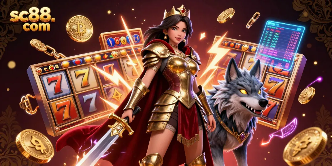 Experience thrilling gameplay at sc88. com with a fierce warrior, vibrant slots, and dynamic casino action.