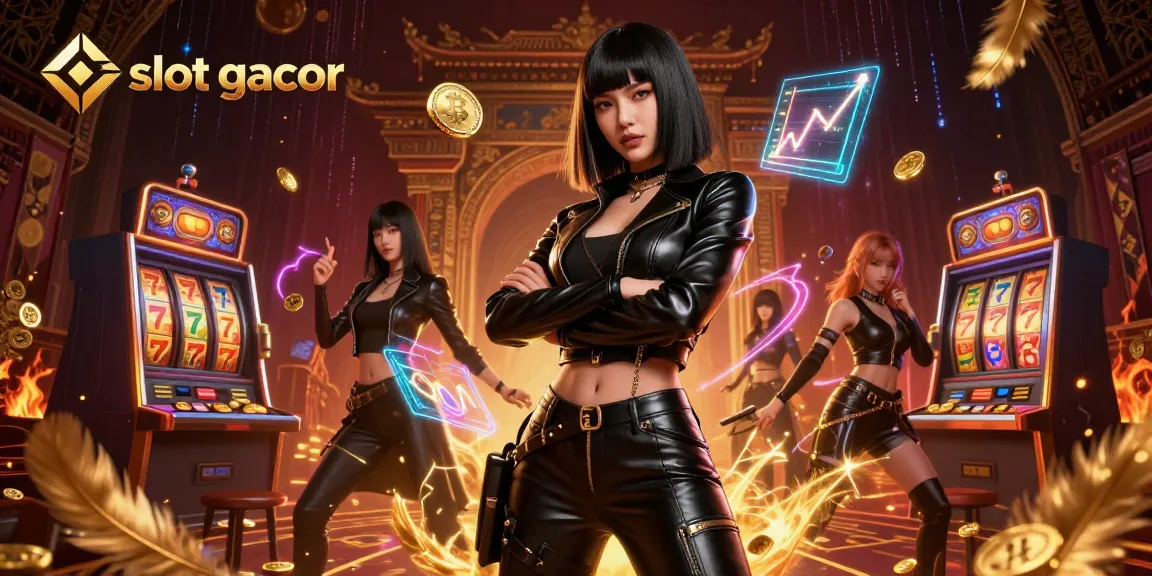 Experience the thrill of slot gacor with captivating visuals of a powerful winner in a dynamic casino setting.