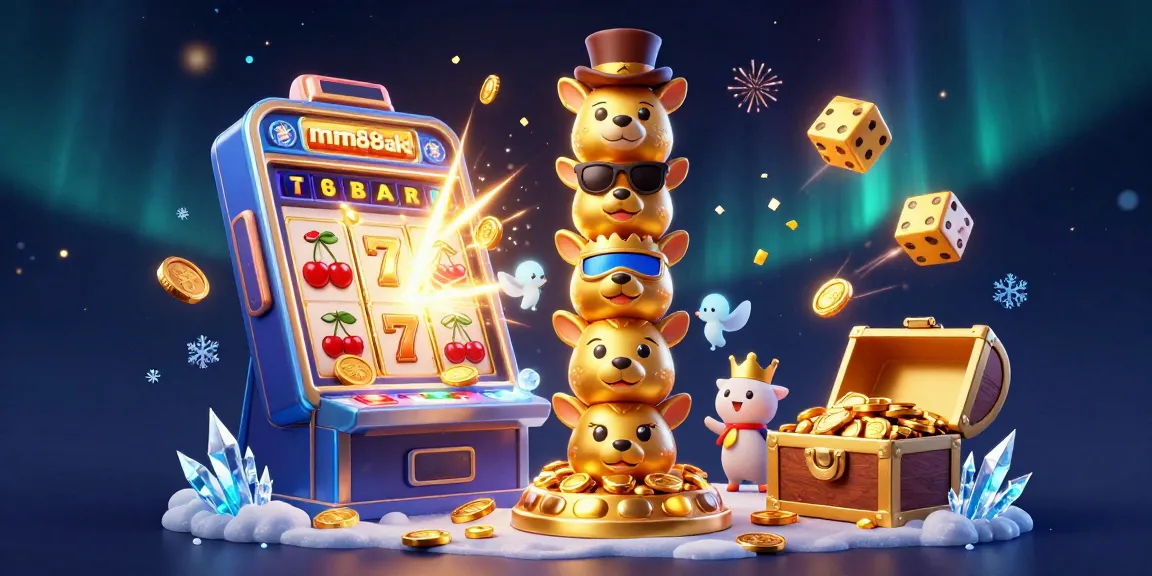 Experience thrilling wins at mm88ak with vibrant 3D casino action featuring a golden totem and bursting jackpots.