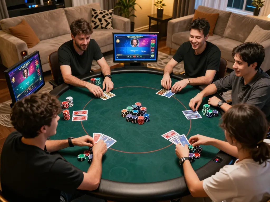 Players engage in exciting online poker action as they đăng ký go8 in a comfortable home setting.