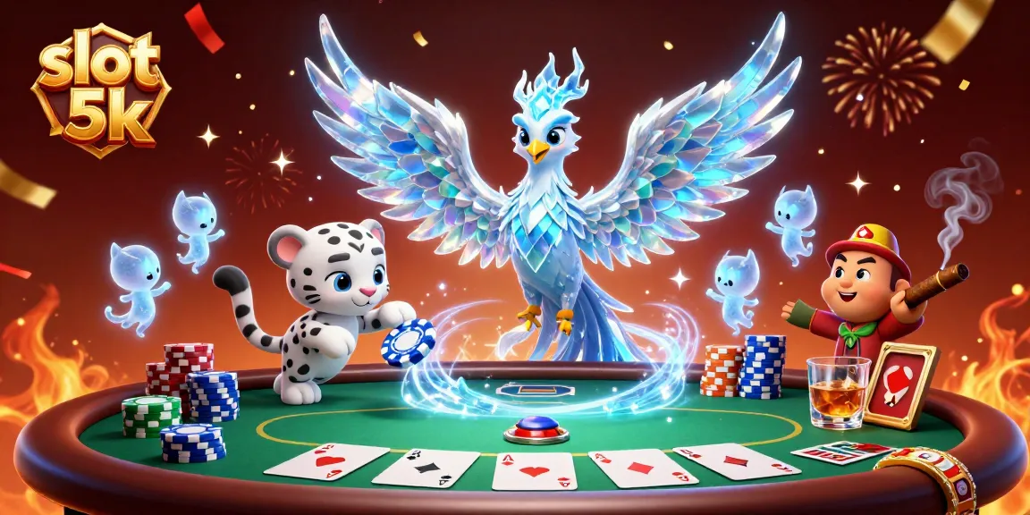 Experience winning action at slot 5k with vibrant characters in an exhilarating casino scene