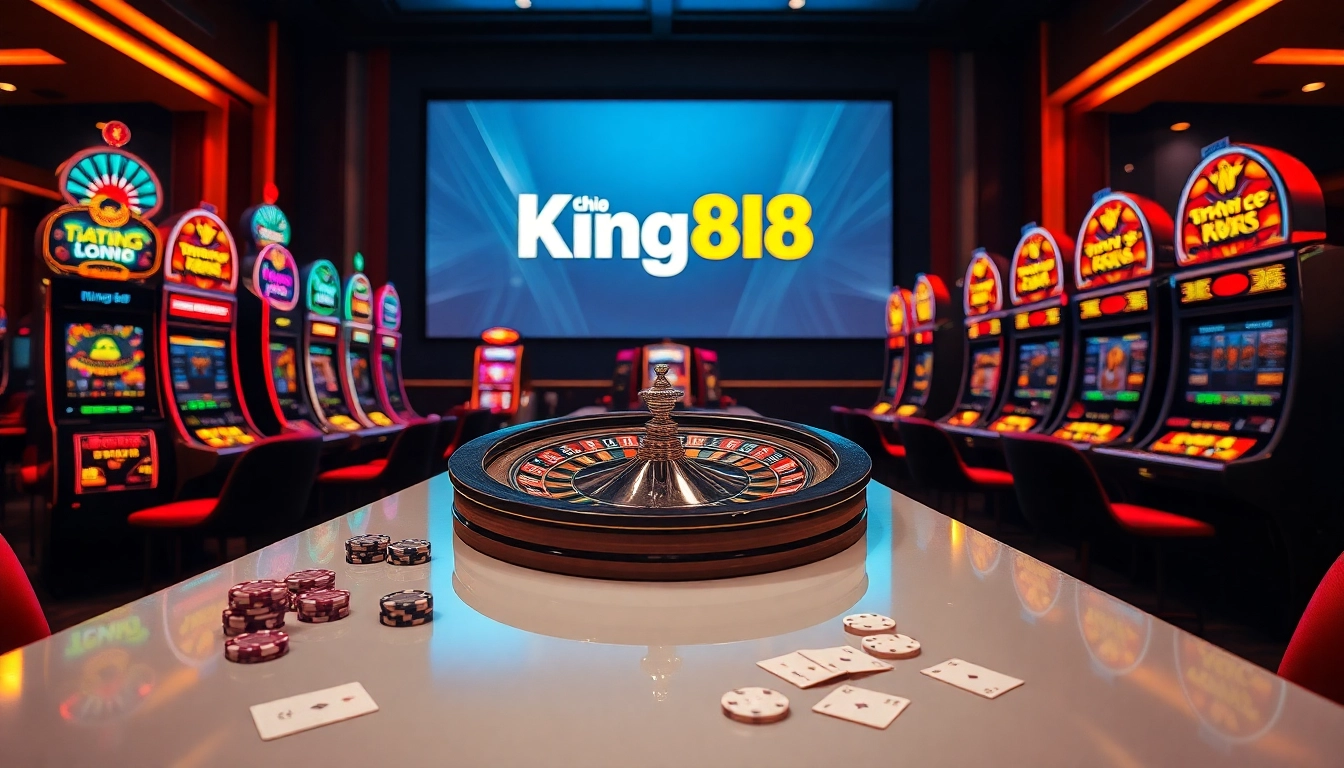 Experience the excitement at Trang Chủ King88's luxurious casino with vibrant games and tables.