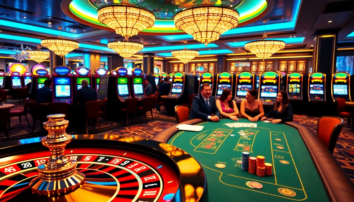 Experience the thrill of casino gaming at TOP CLUB with players engaging at a vibrant blackjack table.