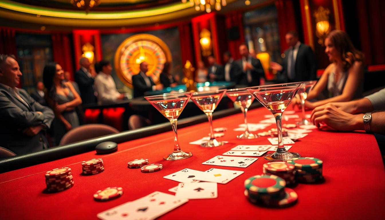 Players strategizing with KK55 poker chips at a luxurious casino table.