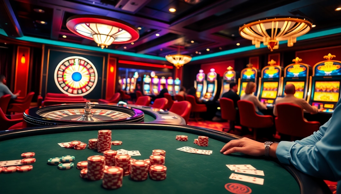 Experience the thrill of 79king with vibrant casino gaming scenes and luxurious decor.