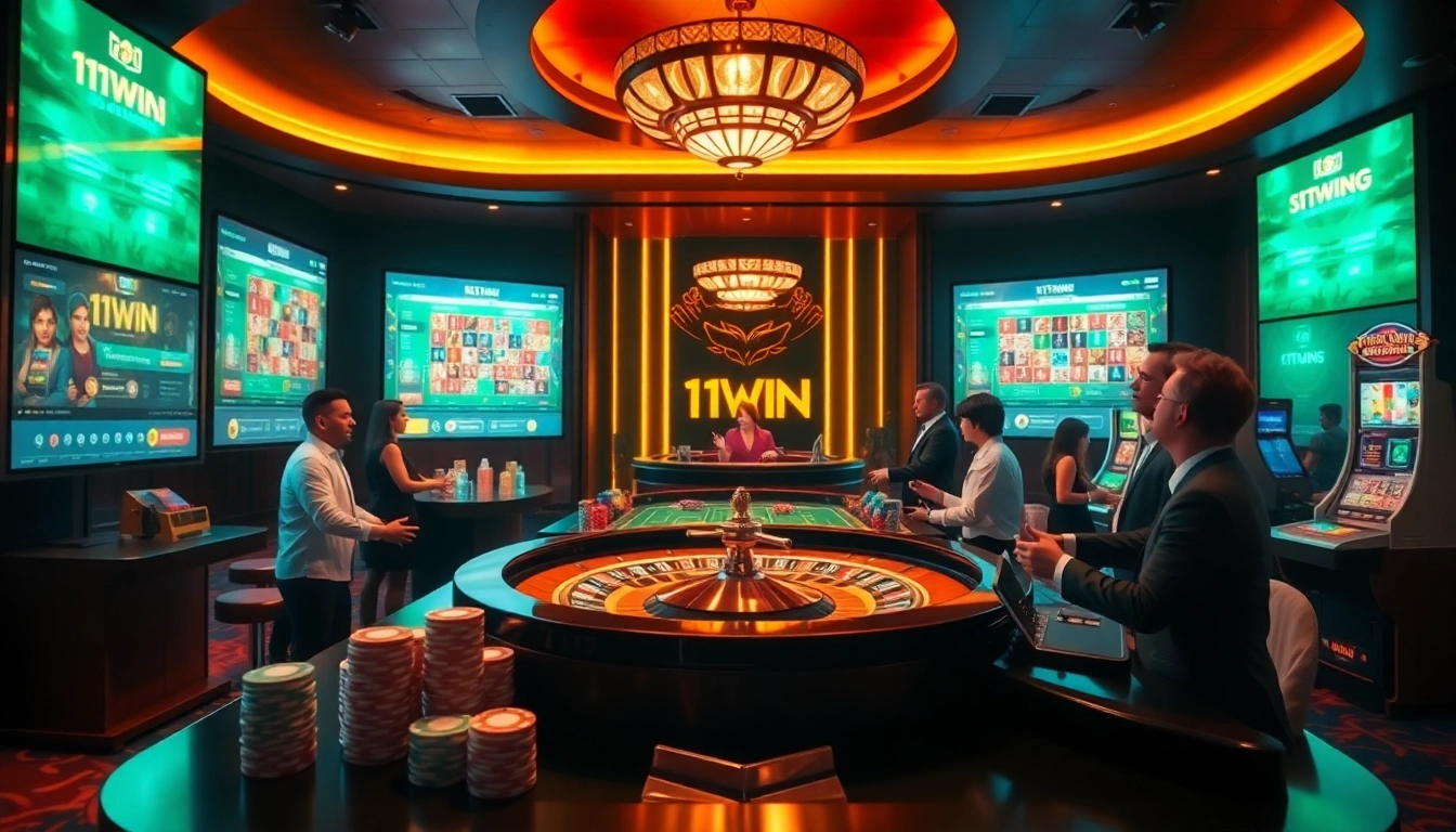 Experience thrilling betting action at 11win.vc with vibrant casino tables and professional dealers.
