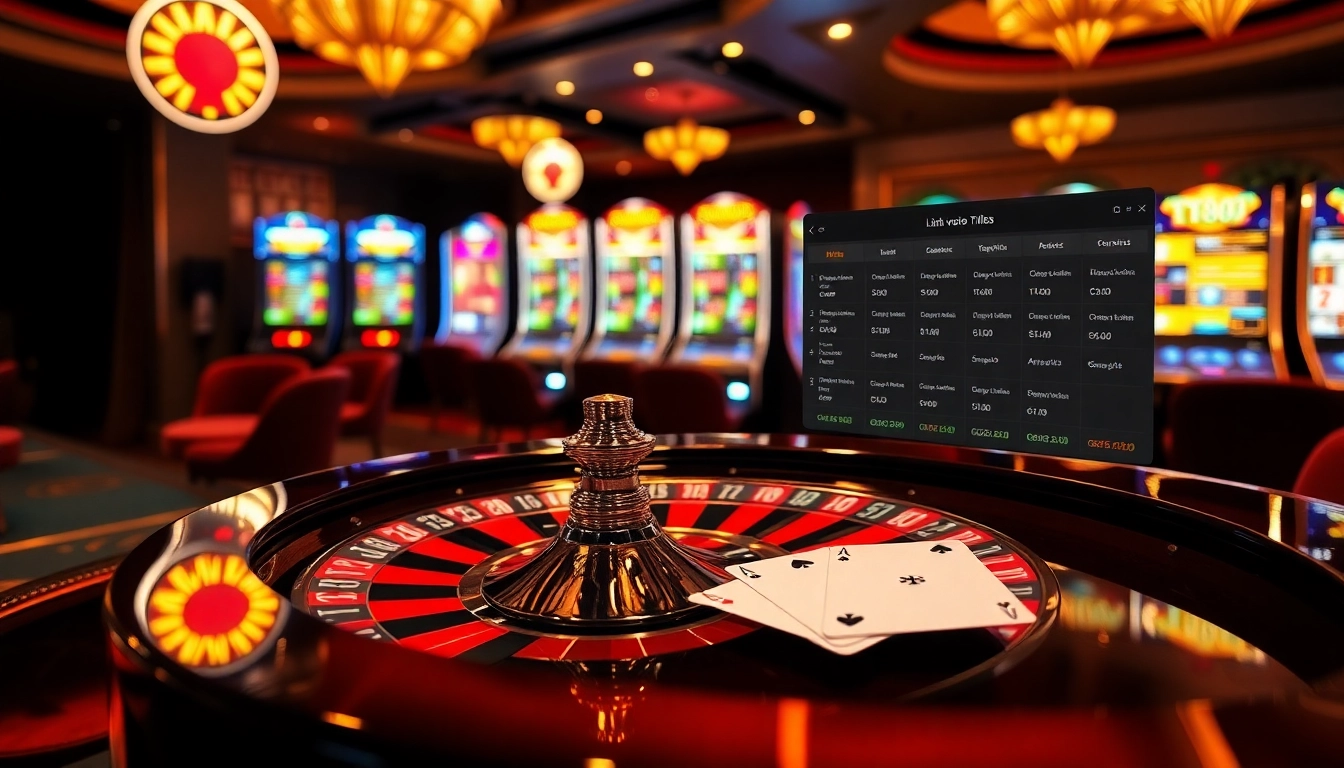 Link vào TT88 showcases an exciting casino scene with roulette, cards, and vibrant slot machines.