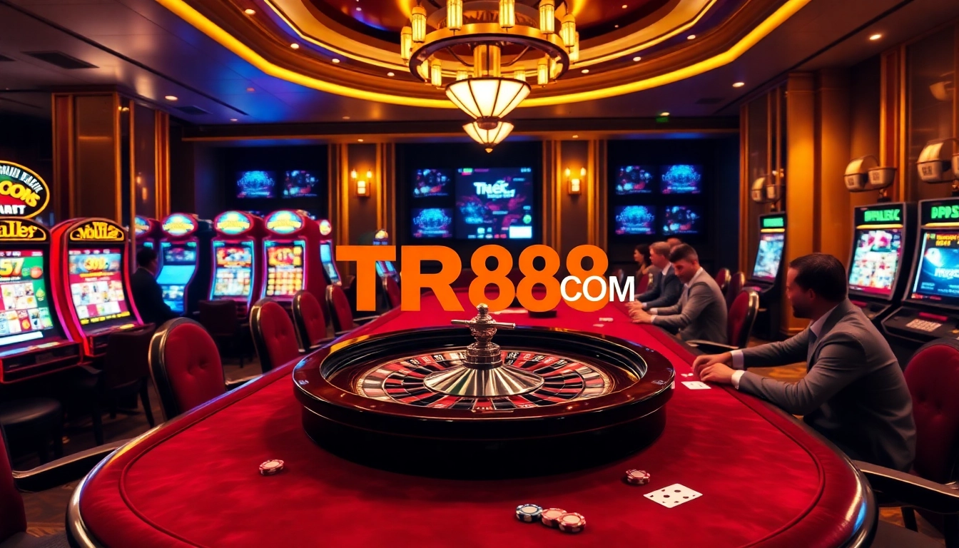 Experience thrilling gameplay at TR88 COM with vibrant slot machines and poker action.