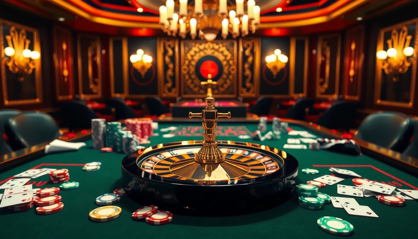 Experience the thrill of gambling at https://mu88.camp/ with vibrant casino tables and chips.