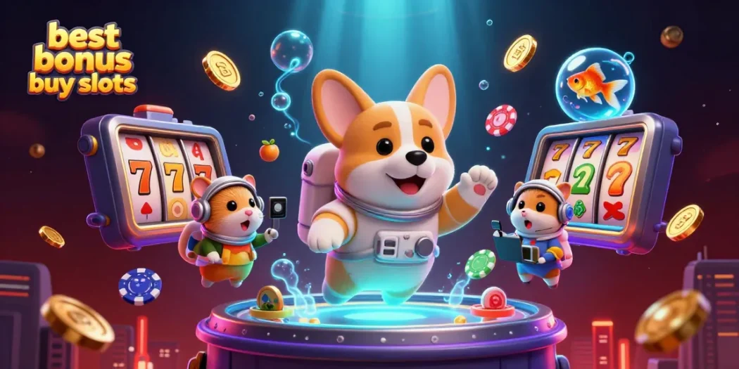 Experience the best bonus buy slots with immersive gaming visuals from a cosmic casino.