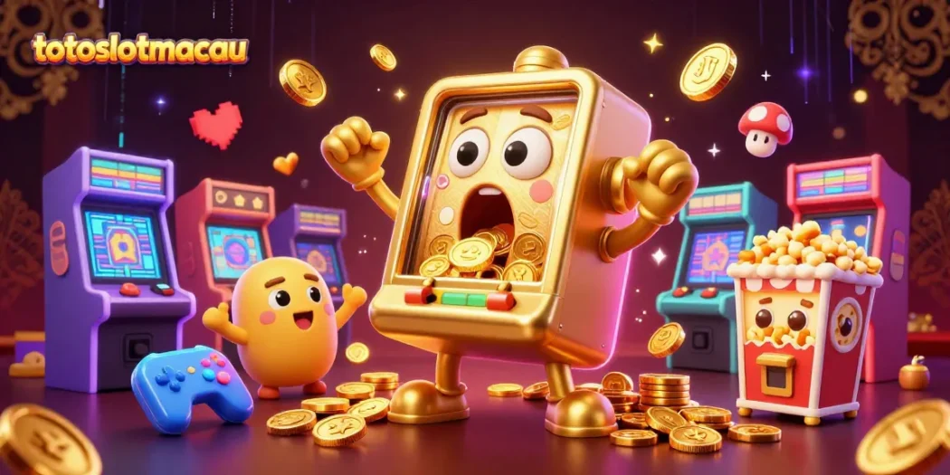 Play thrilling slots at toslotsmacau and enjoy a jackpot with every spin in a vibrant casino scene.